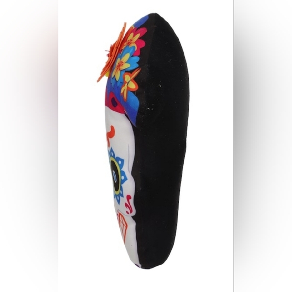 Colorful Sugar Skull Pillow - Picture 4 of 4